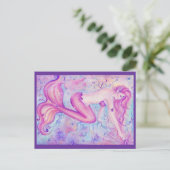 Het Briefkaart Mermaids Crystal door Renee L. Lavo (Staand voorkant)