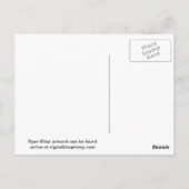 Het Briefkaart met de schaduw over de weg (zomer) (Achterkant)
