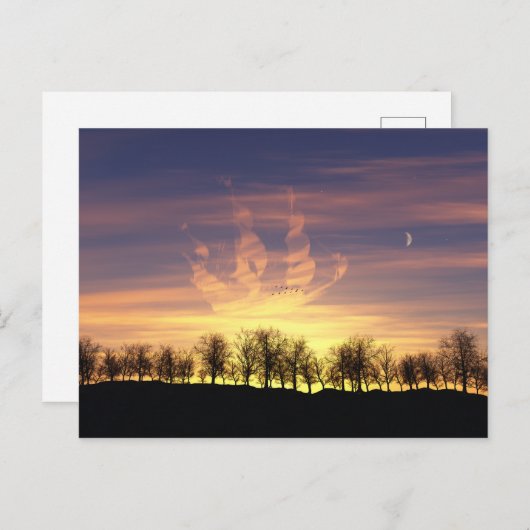 Het Briefkaart Night Sky vangen (Voorkant / Achterkant)