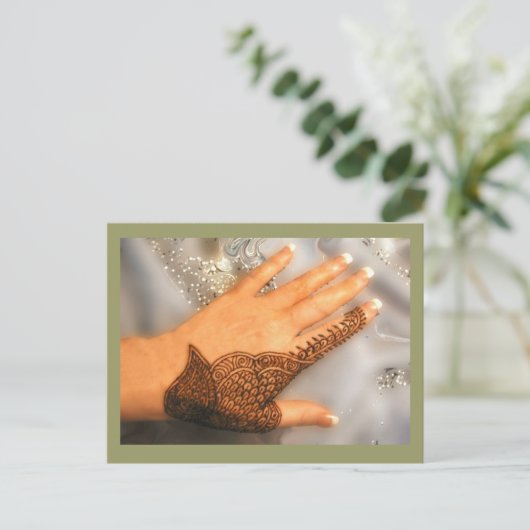 Het Briefkaart No2 2009 van de henna (Staand voorkant)