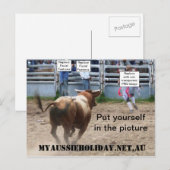 Het Briefkaart 'Oplaadstier' aanpassen (Voorkant / Achterkant)