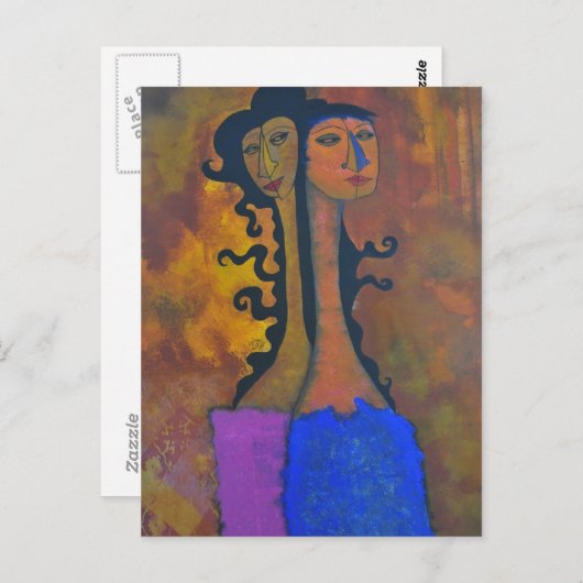 Het Briefkaart Paar (Voorkant / Achterkant)