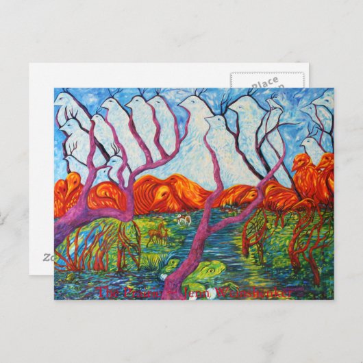 Het BRIEFKAART Prairie (Voorkant / Achterkant)