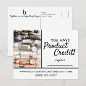 Het Briefkaart productkrediet Beautycounter (Voorkant / Achterkant)