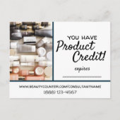 Het Briefkaart productkrediet Beautycounter (Voorkant)