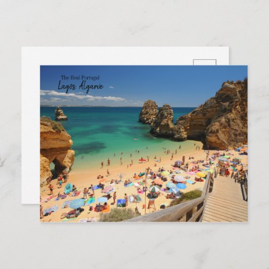Het Briefkaart Real Portugal — Lagos, Algarve (Voorkant / Achterkant)