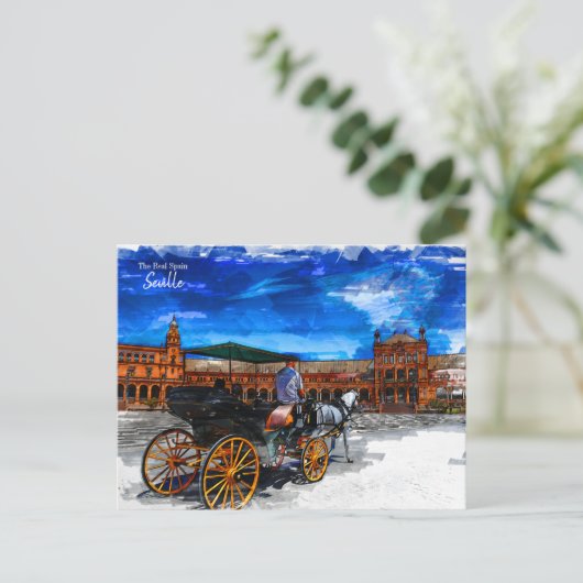 Het Briefkaart Real Spanje — Sevilla (Staand voorkant)