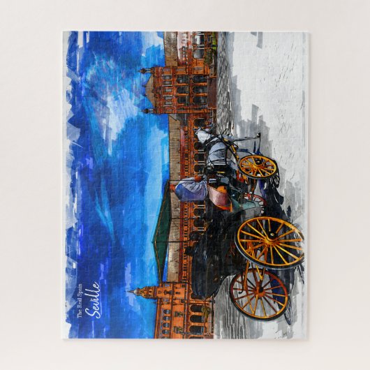 Het Briefkaart Real Spanje — Sevilla Legpuzzel (Verticaal)