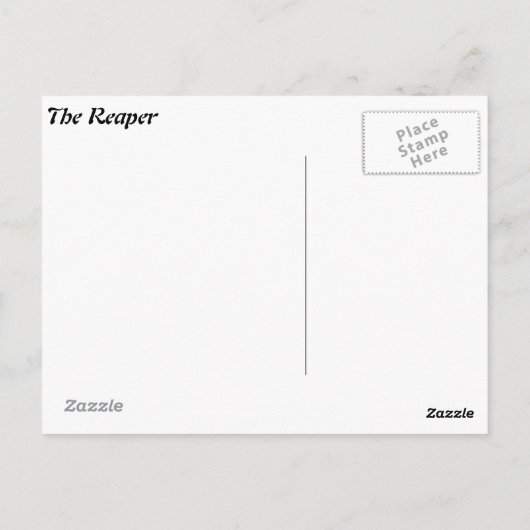 Het briefkaart Reaper (Achterkant)