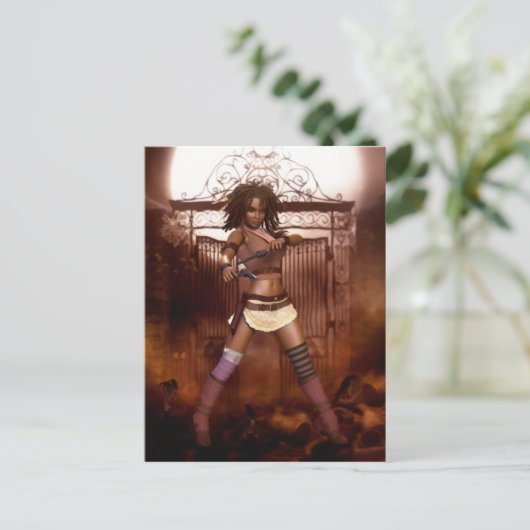 Het Briefkaart Renegade Gunslinger (Staand voorkant)