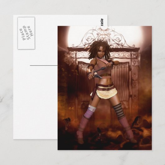 Het Briefkaart Renegade Gunslinger (Voorkant / Achterkant)