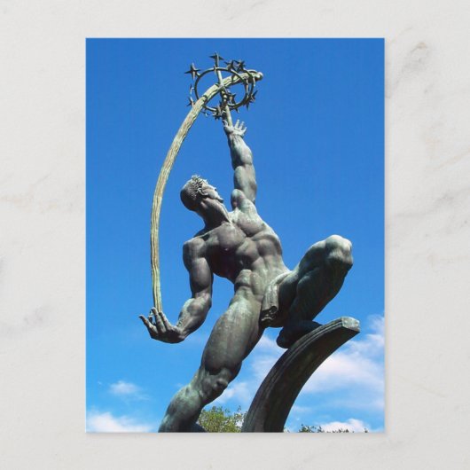 Het Briefkaart Rocket Thrower (Voorkant)