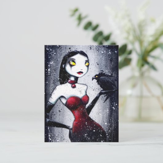 Het briefkaart Rode Vogel (Staand voorkant)