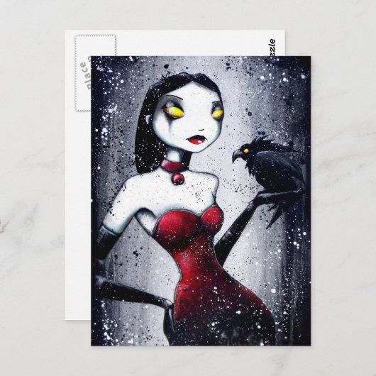 Het briefkaart Rode Vogel (Voorkant / Achterkant)