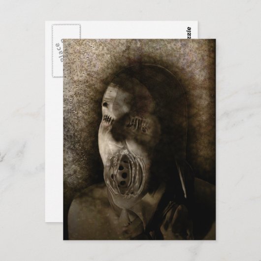 Het Briefkaart Screaming (Voorkant / Achterkant)