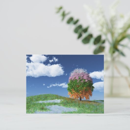 Het Briefkaart Seizoenbomen (Staand voorkant)