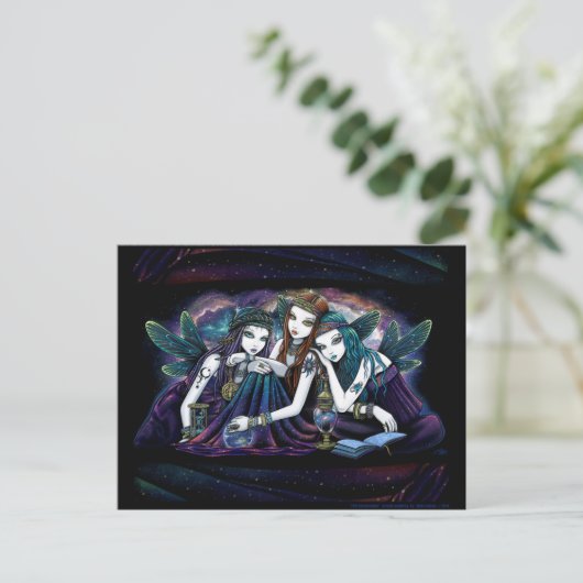 Het Briefkaart Seraphina Celestial Fairy Sisters (Staand voorkant)