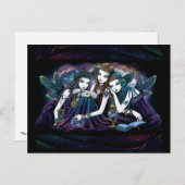 Het Briefkaart Seraphina Celestial Fairy Sisters (Voorkant / Achterkant)