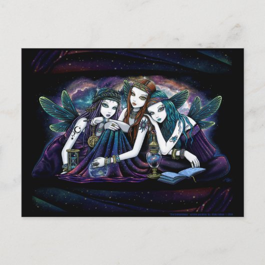 Het Briefkaart Seraphina Celestial Fairy Sisters (Voorkant)