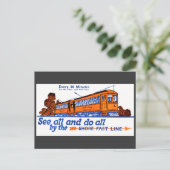 Het Briefkaart Shore Fast Line Trolley Service (Staand voorkant)