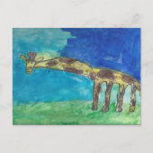 Het Briefkaart Shy Giraffe (Voorkant)