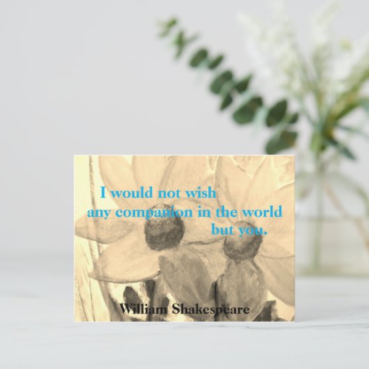 Het Briefkaart Tempest Shakespeare (Staand voorkant)