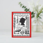 Het Briefkaart ter herdenking van de Queens Diamon (Staand voorkant)