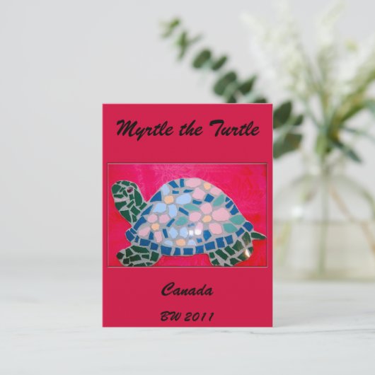 Het Briefkaart Turtle Canada (Staand voorkant)
