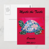 Het Briefkaart Turtle Canada (Voorkant / Achterkant)