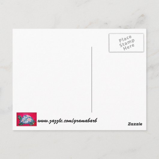 Het Briefkaart Turtle Canada (Achterkant)