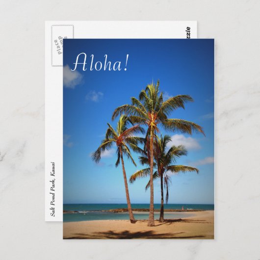 Het Briefkaart van Aloha (Voorkant / Achterkant)