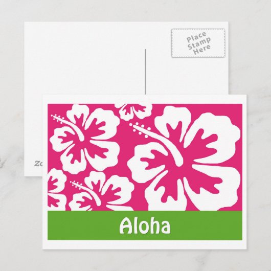 Het Briefkaart van Aloha (Voorkant / Achterkant)