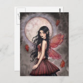 Het Briefkaart van Autumn Fairy (Voorkant / Achterkant)