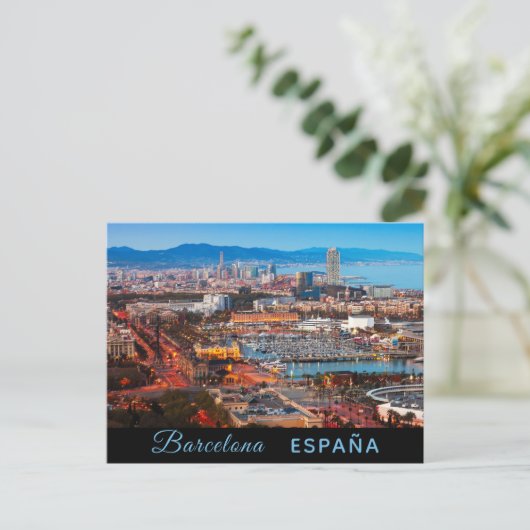 Het briefkaart van Barcelona (Staand voorkant)