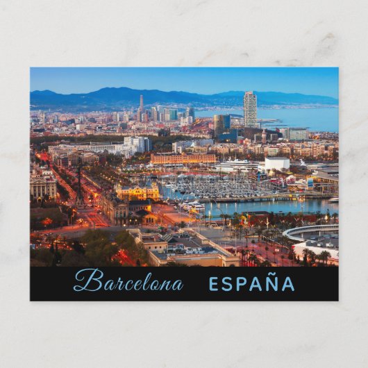 Het briefkaart van Barcelona (Voorkant)