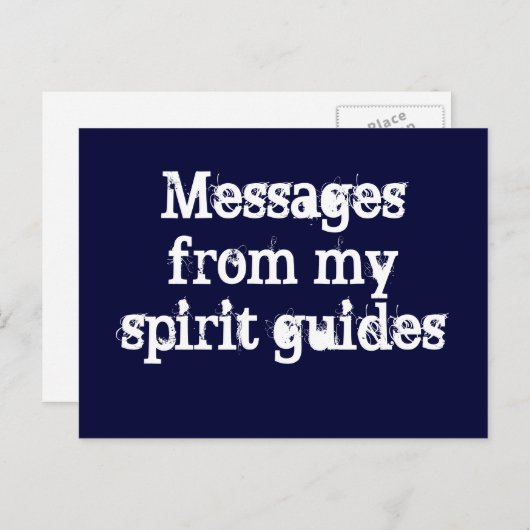 Het Briefkaart van berichten (Voorkant / Achterkant)