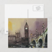 Het Briefkaart van Big Ben Londen Engeland (Voorkant / Achterkant)