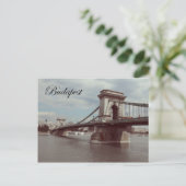 Het Briefkaart van Budapest Széchenyi Chain Bridg (Staand voorkant)