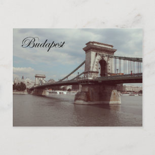 Het Briefkaart van Budapest Széchenyi Chain Bridg