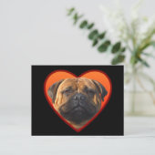 Het briefkaart van Bullmastiff van Valentijn (Staand voorkant)