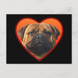 Het briefkaart van Bullmastiff van Valentijn