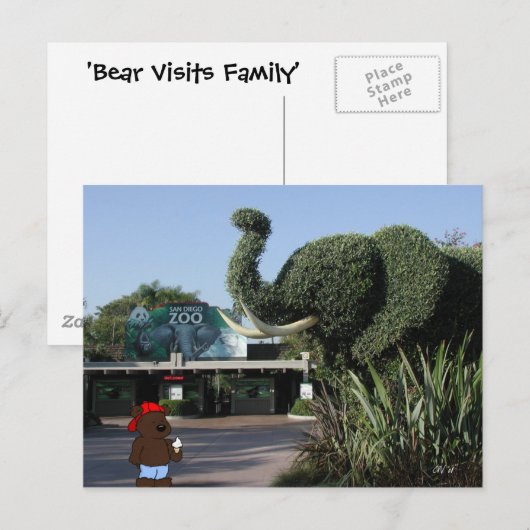 Het Briefkaart van CA "draag van Bezoeken van de (Voorkant / Achterkant)