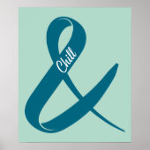 Het Briefkaart van Chill Ampersand Poster (Voorkant)