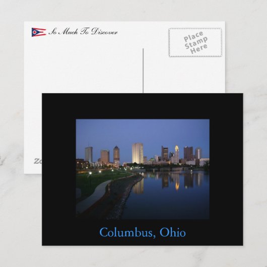 Het Briefkaart van Columbus Ohio (Voorkant / Achterkant)