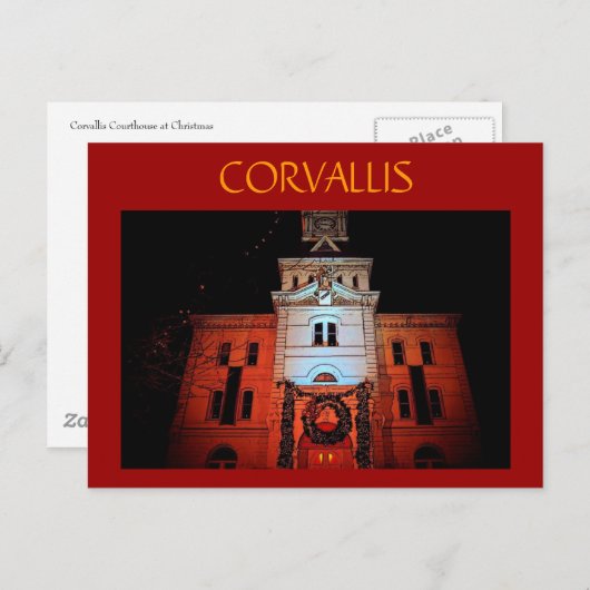 Het Briefkaart van Corvallis (Voorkant / Achterkant)