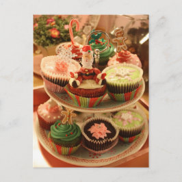 Het briefkaart van Cupcake van Kerstmis