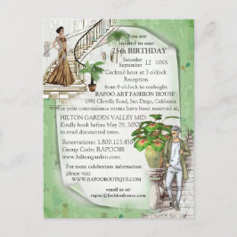 Het Briefkaart van de Aankondiging van de Mode