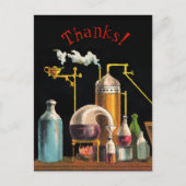 Het Briefkaart van de alchemist Mad Scientist (Voorkant)