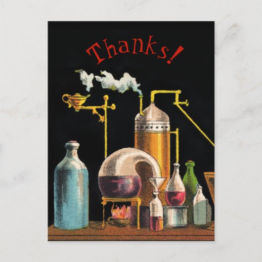 Het Briefkaart van de alchemist Mad Scientist (Voorkant)