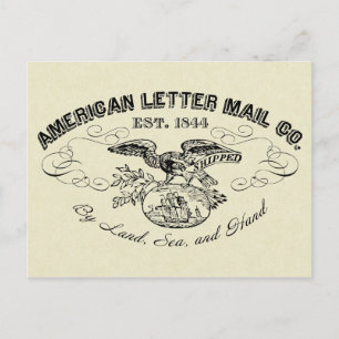 Het Briefkaart van de American Letter Mail Company